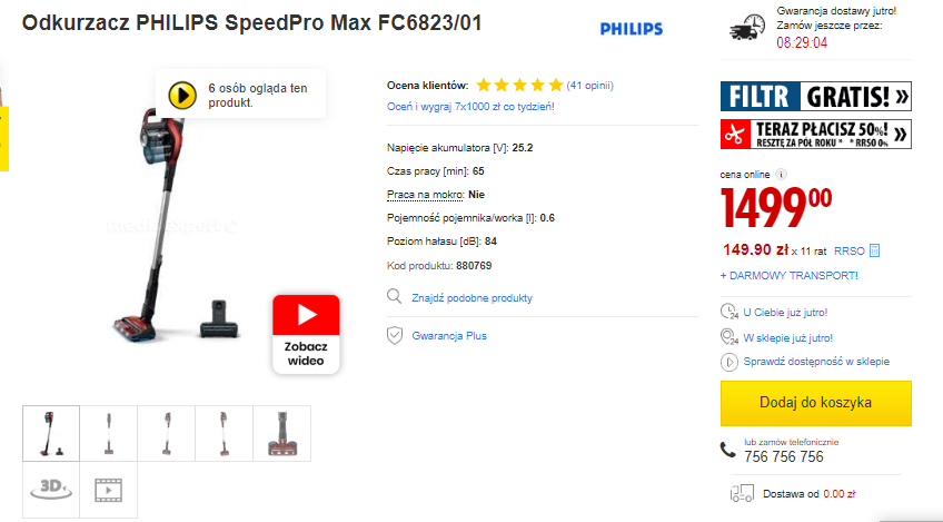 Philips SpeedPro Max FC6823/01