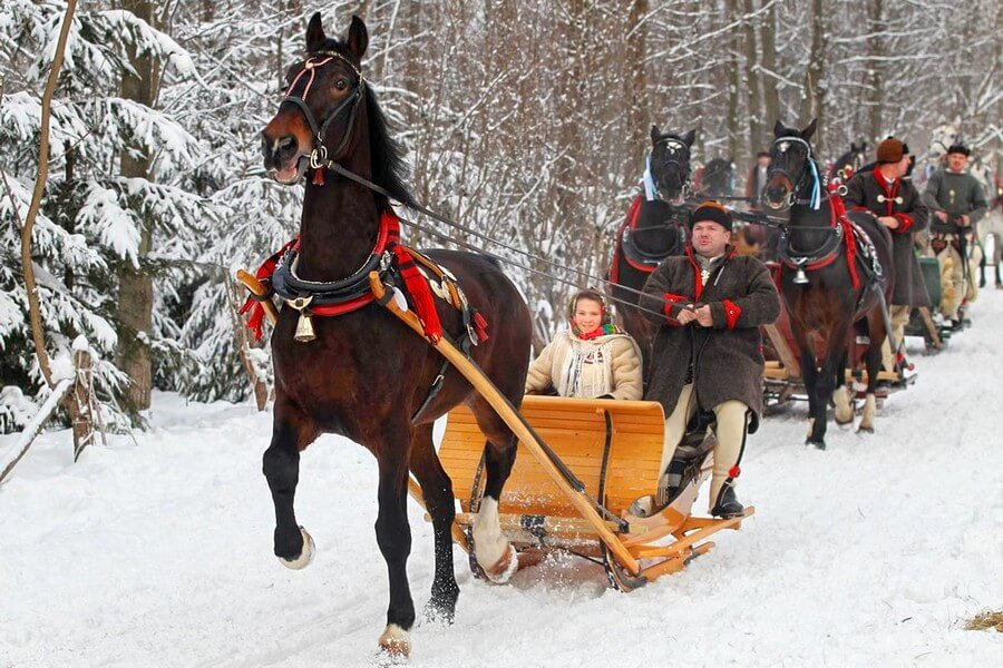 Кулиг - традиционная зимняя забава в Польше