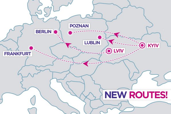 Нові рейси від Wizz Air з України до Польщі та німеччини