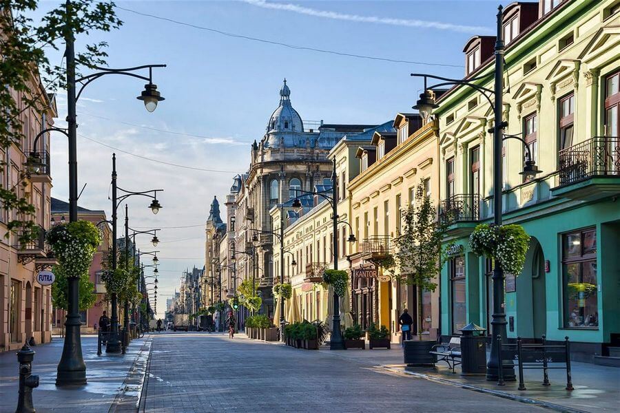 Улица Пётрковская - пешеходная артерия Лодзи