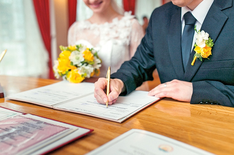 Для регистрации брака документы в USC надо подавать минимум за 30 дней