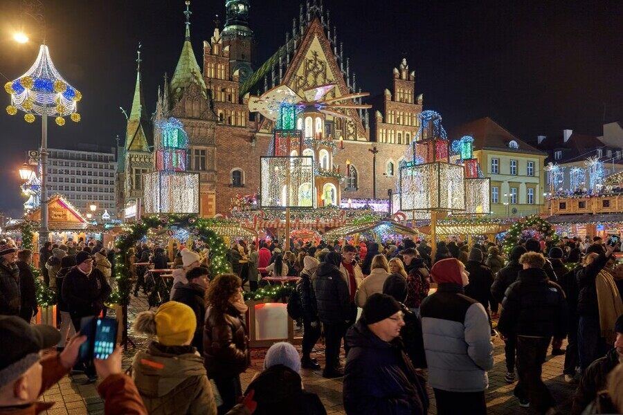 Рождественская ярмарка во Вроцлаве